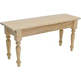 Ezekiel and Stearns Unfinished Bench with Turned Legs (30)