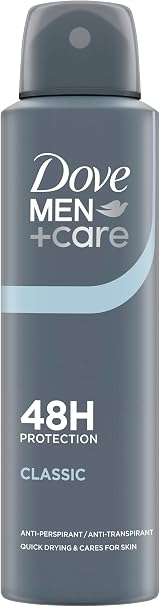 Dove Men+Care Classic Antiperspirant Deodorant Spray 48hr Protection Pack of 6 view 2
