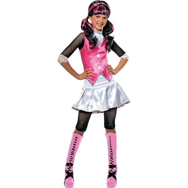 Rubie's Muertorita Deluxe Child Costume - Skull Print Dress With Hood, Size Large - View #3