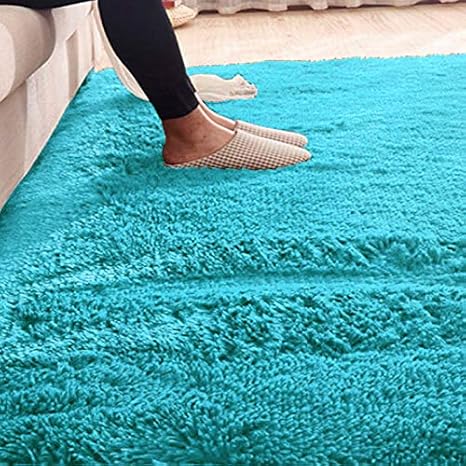 ilios innova tapete decorativo tipo shag 2mx3m de fibra larga suave y caliente ideal para sala recamara tapete para la sala facil de limpiar