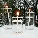 5-Inch Refillable Glass Pillar Candle - Liquid Candles are The Latest Trend in Candle Lighting
