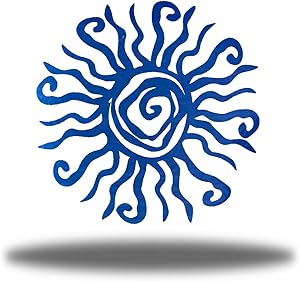 Riverside Designs Wacky Sun Metal Wall Art Steel Outdoor Decor (18