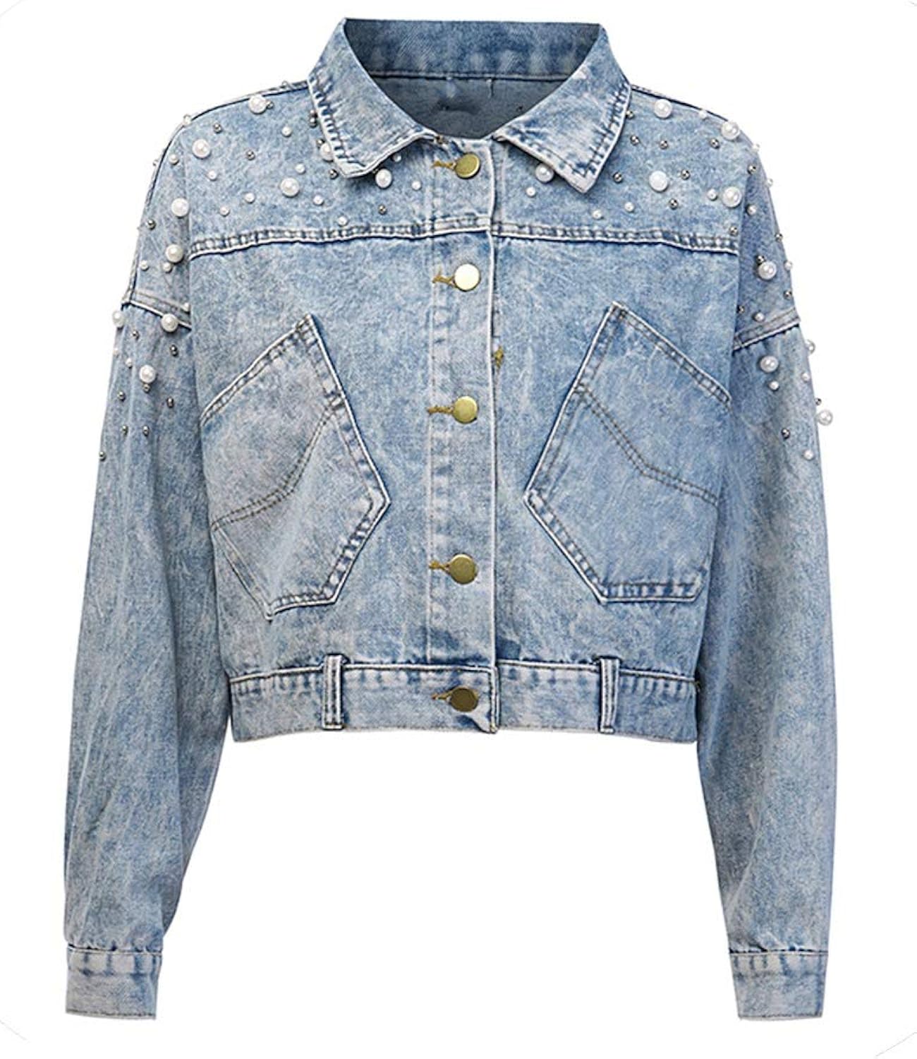 short blue jacket womens