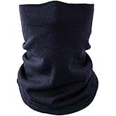 Villand 100% Merino Wool Neck Gaiter for Men and Women, Double Layer Seamless Neck Warmer for Winter Sports with Gift Box