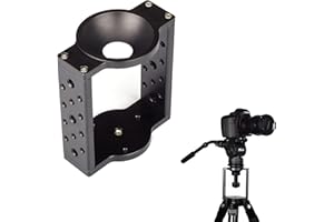 XINYING 65mm75mm Tripod Head Bowl Riser,Aluminium Half Ball Flat to Bowl Adapter Converter Riser for Manfrotto Video Camera Tripod Fluid Head DSLR Rail Slider …