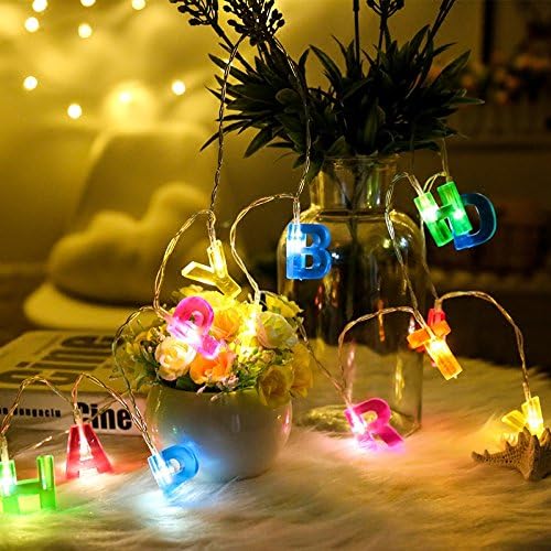 Banniere Joyeux Anniversaire Guirlande Lumineuse 13 Led Guirlande Lumineuse 1 2 M A Piles Anniversaire Panneau Lumineux Pour Decoration De Fete D Anniversaire Amazon Fr Luminaires Et Eclairage