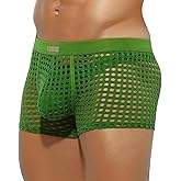 Arjen Kroos Men's Sexy Trunks Sheer Mesh Underwear Novelty Low Rise Lingerie