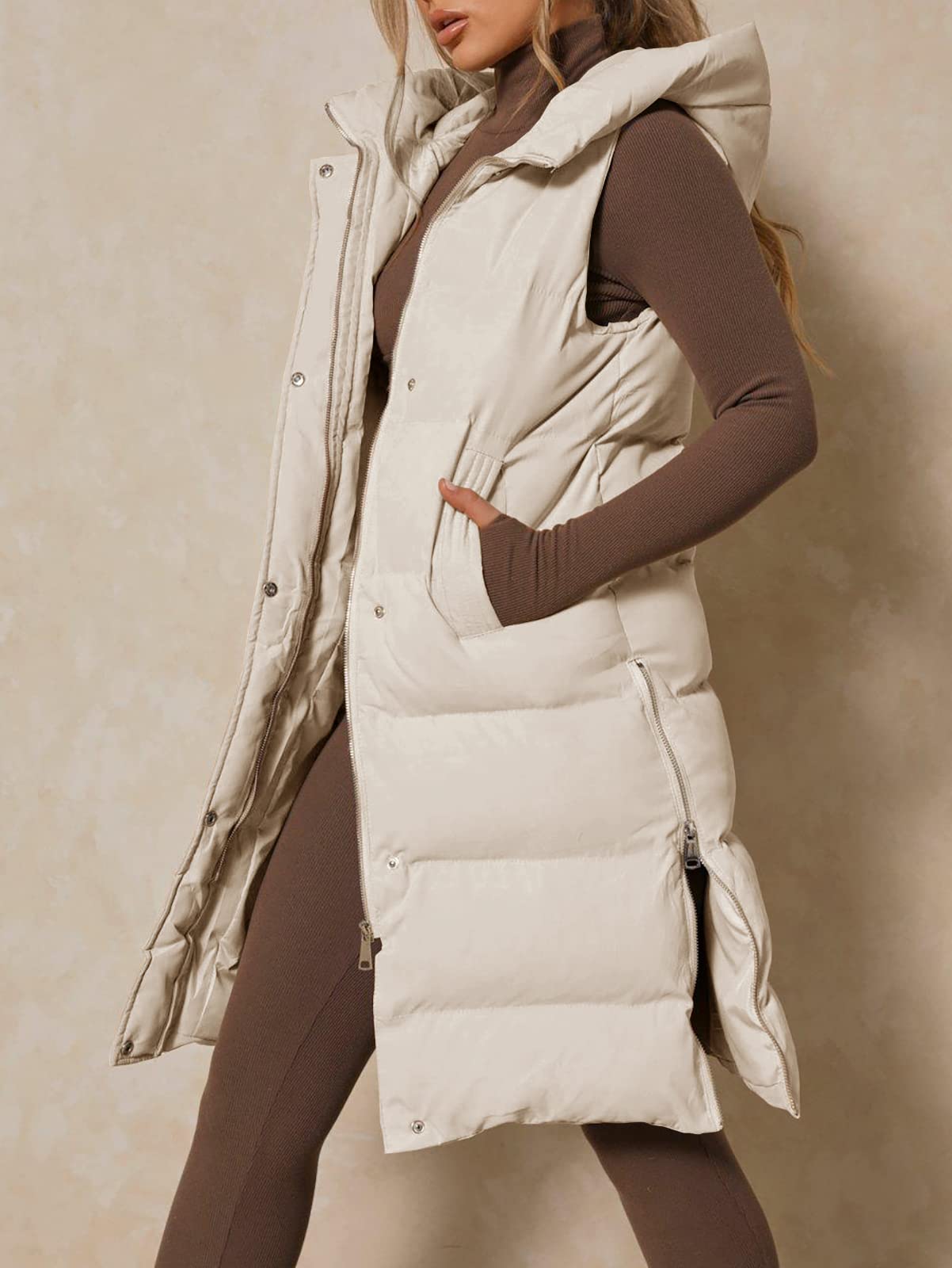 Down Vest Long Jacket