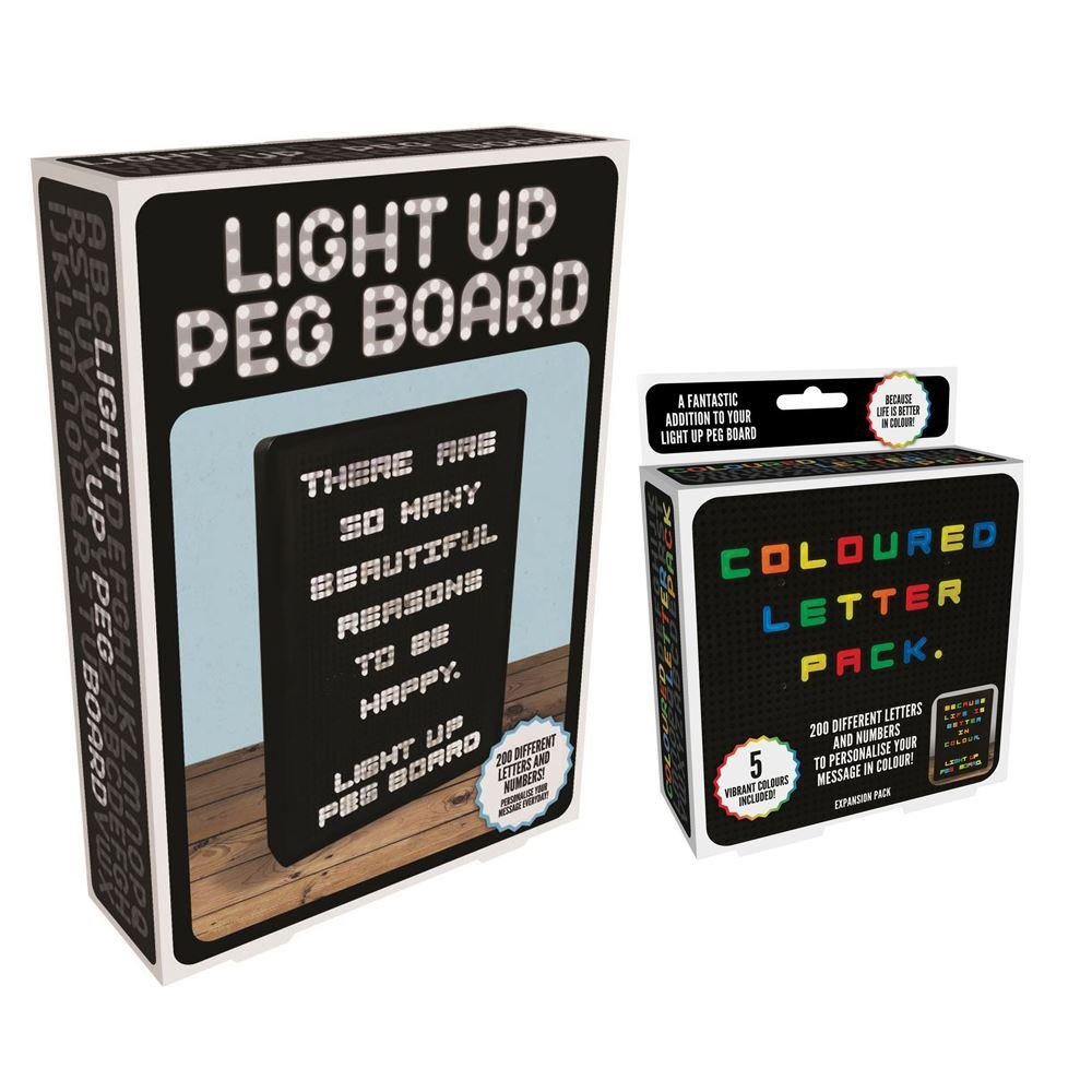 Fizz Creations Light Up Peg Board, White/Black