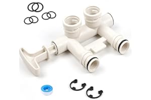 GUOJINJISM Upgraded Water Softener Bypass Valve 7278434, Compatible with Sears, North Star, GE, Ecowater, 3/4" Softener Valves