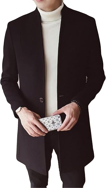 Amazon ニカ コート メンズ ラシャコート ロングコート メンズ秋 冬服 無地 長袖 コート メンズ アウター ゆったり ロングコート ビジネスコート 紳士服 かっこいいコート コート ジャケット 通販