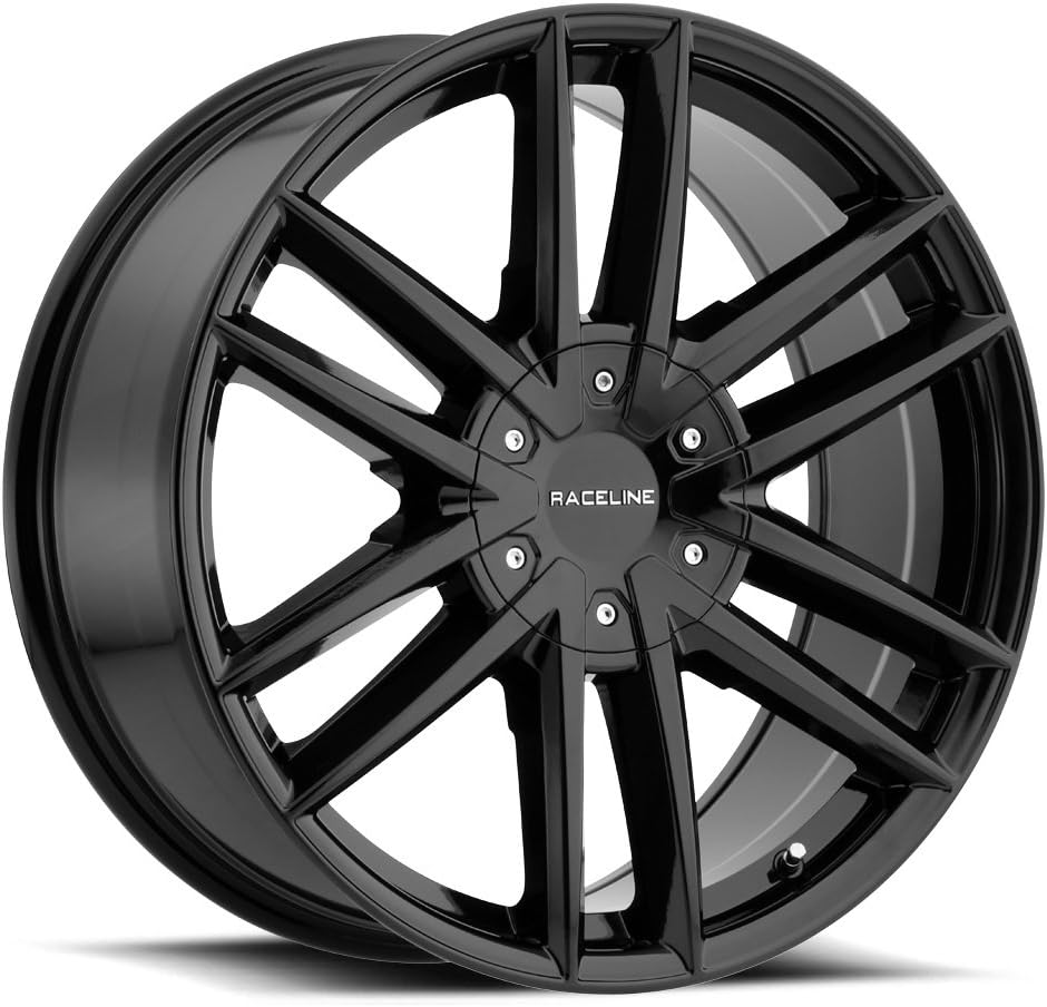 Sponsored Ad - Raceline Wheels 158B IMPULSE Wheel Gloss Black 18X8"6X132/6X120 Bolt Pattern +35mm Offset/(5.88"B/S) 6 Spoke Aluminum Passenger Car Wheels, Full Size Replacement Black Car Rims