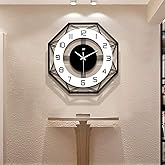 JUJUDA Large Wall Clocks for Living Room Decor Modern Silent Wall Clock for Home House Kitchen Bedroom Decorative Big Wall Clock Non Ticking Battery Operated Quartz for Bathroom Outdoor Indoor 17 in