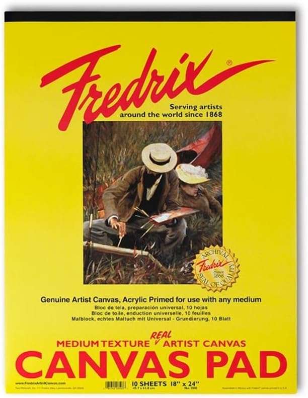 Fredrix 3501 Canvas Pads, 12 by 16-Inch