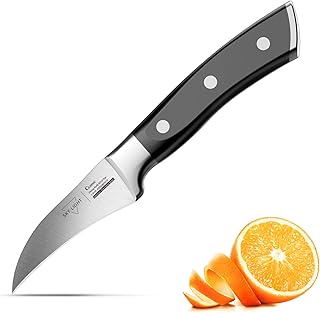 SKY LIGHT Schälmesser Obstmesser 7cm Klinge Gemüsemesser Küchenmesser Kochmesser Ergonomischer Griff Besteck aus Deutscher Edelstahl