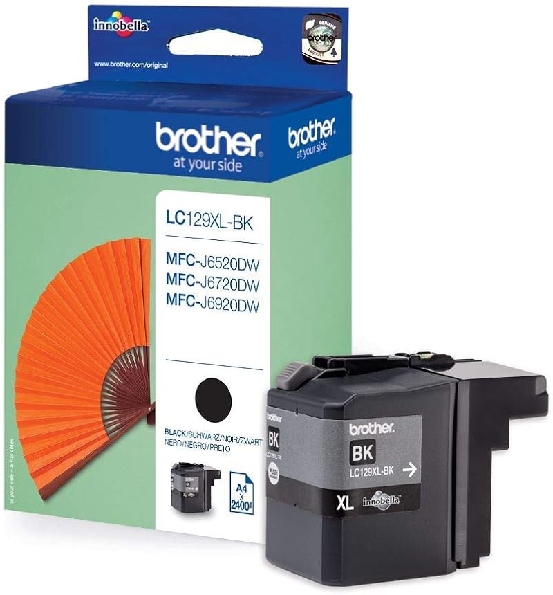 Brother LC-129XLBK Inkjet Cartridge Black, High Yield, Single Pack