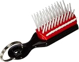 Denman Mini Keyring Hairbrush Pack 1 On-the-Go Styling Fringe Touch-Up view 3