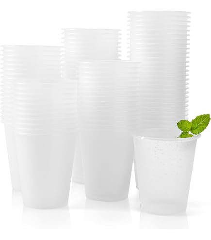 Amazon.com: Custom 20 oz Frosted Stadium Cups with Multi-Color Imprint for  Parties, Events, and Promotions (Qty 100) : Home & Kitchen