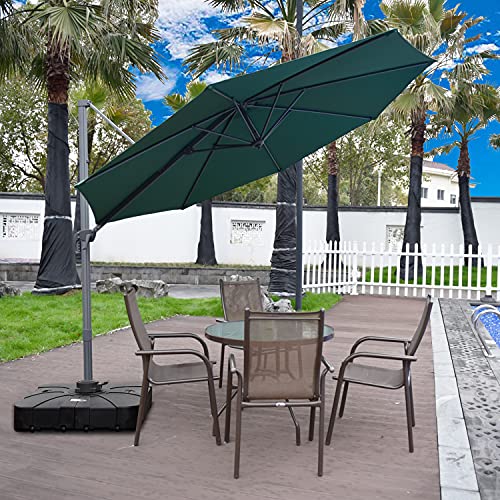 RANSENERS Sonnenschirm Ampelschirme Ø 300cm mit Schirmständer, Gestell Aluminium/Stahl, Bespannung Polyester mit UV 80… – Bild 5