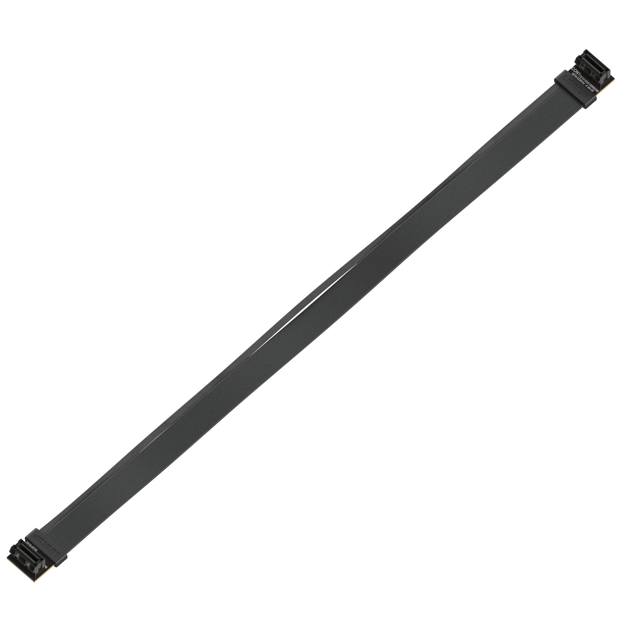 LINKUPFlexible SLI Bridge GPU Cable Extreme High-speed Technology Premium Shielding 85 ohm Design for NVIDIA GPUs Graphic Cards | NOT compatible with AMD or RTX 2000/3000 GPU - [40cm]