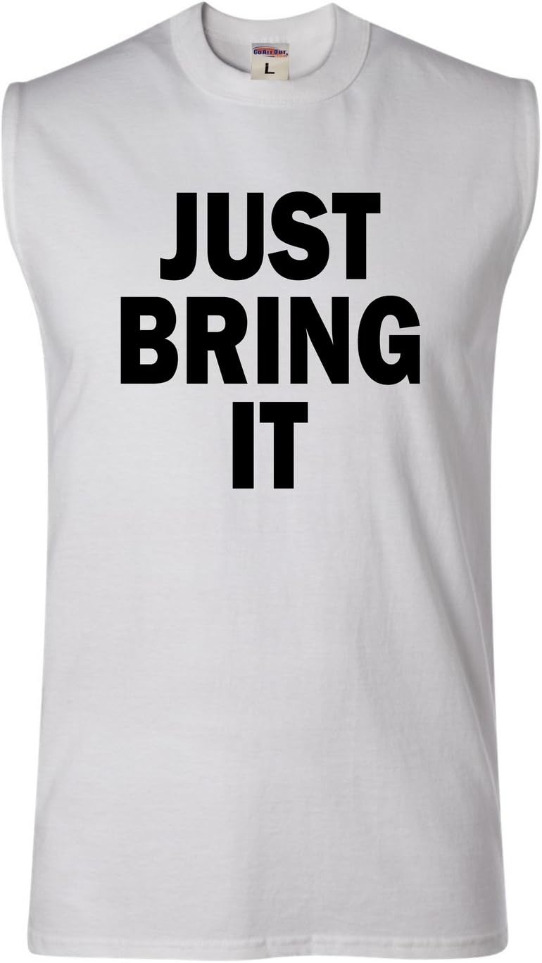 XXX-Large White Adult Just Bring It Sleeveless T-Shirt