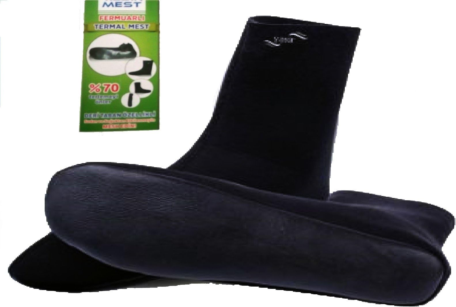 Thermal prayer Islamic sport muslim winter socks khuffain shoes waterproof khuff wudhu leather Sole for Men&Women 36-45