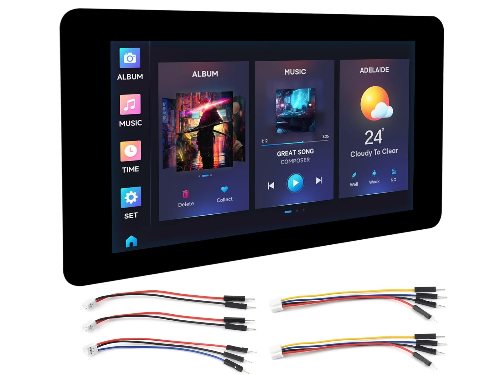 Youyeetoo 7″ MIPI Touch Display – 1024x600, 5-Punkt Kapazitiv, Für Tinker Board & Firefly