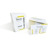 200 German Verb Conjugation Present Tense Flash Cards - Full Examples in Both German and English