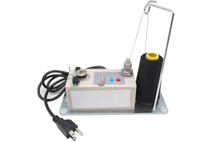 CKPSMS Brand -110V Automatic Bobbin Winder&Thread Stand Fit 1/4"(6mm) Center Hole Bobbins (KP-SBW01 American Plug 110V)