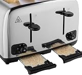 Russell Hobbs 4 Slice Toaster Perfect Toast Technology 1700W Brushed Steel view 6