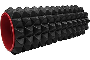 IBF Iron Body Fitness Acupoint Foam Roller - 12", High-Density EVA Foam Roller for Deep Tissue Massage, Back Pain, Yoga, and 