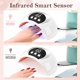 Kisspet 54W UV LED Nail Lamp Dryer 3 Timer Auto Sensor LCD USB Gel Nails view 4