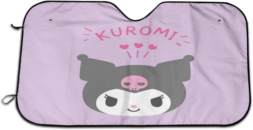 Amazon クロミ マイメロディ サンシェード 車 フロントサンシェード 日除け 軽自動車 吸盤 Uvカットキャラクター アニメ グッズ 雑貨 かわいい おしゃれ 車用品 １３０ ７０cm 車 バイク 車 バイク