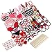 PBPBOX Bachelorette Photo Booth Props 61 Piece Party Accessories Girls Night Out Game