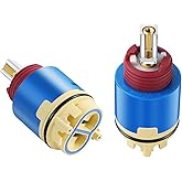 Vayolli JH02BJ HL-40 Ceramic Pressure Balance Cartridge, 40mm Shower Faucet Cartridge Replacement For Tub and Shower Valve(1P