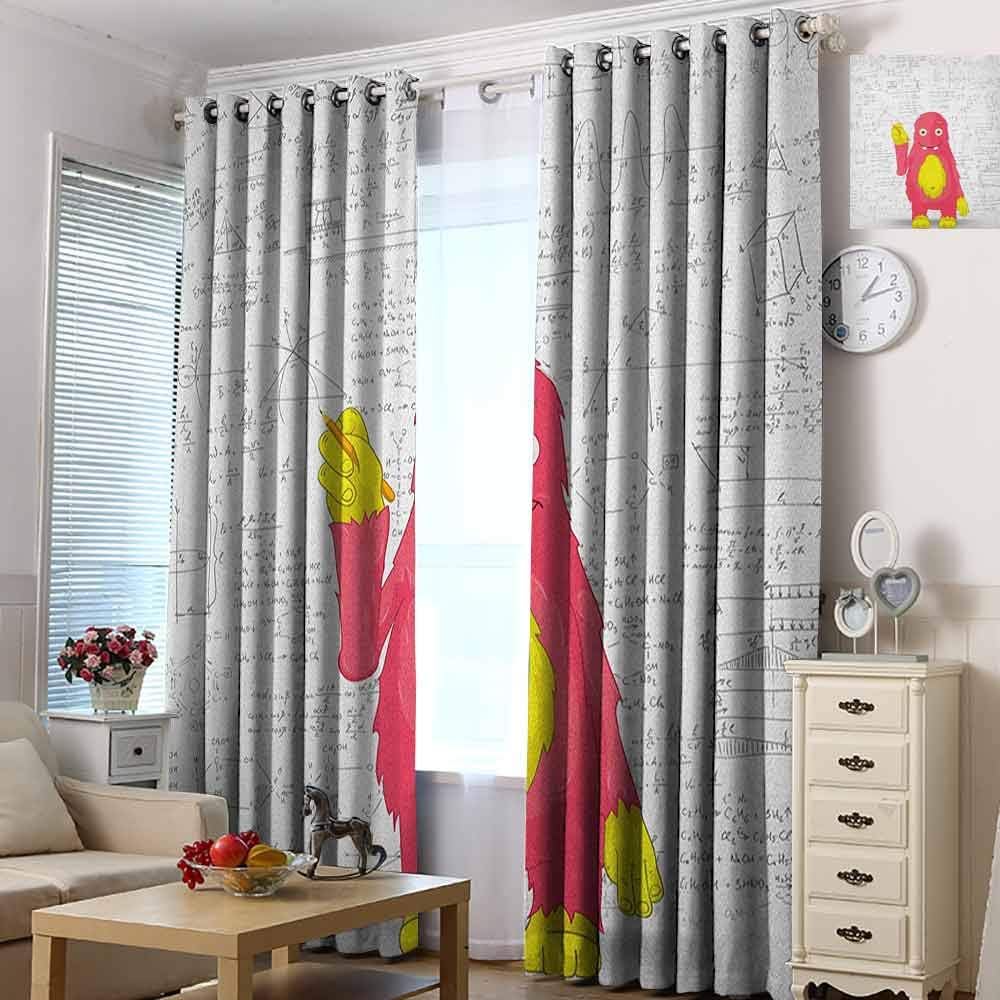 Cortina de forro 100% opaca para niños, divertida Smart Monster