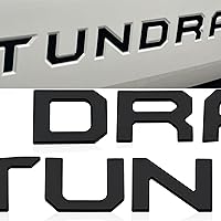 Tailgate Insert Letters Compatible with Tundra 2022 2023 2024 3D Raised Emblem Decals with Strong 3-M Adhesive Matte Black