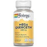 SOLARAY Mega Quercetin with Bromelain, Vitamin C and Bioflavonoids - Antioxidant and Immune Support Supplement, Hearth Health and Blood Pressure Support - Vegan, 60-Day Guarantee, 60 Serv, 60 VegCaps