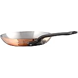 Mauviel 6544.26 M'Heritage M250C 2.5mm Copper Round Frying Pan, 10.2",