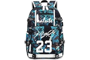 FANwenfeng Basketball Player J-ordan Luminous Backpack Travel Backpack Fans Bag for Men Women (Style 13)