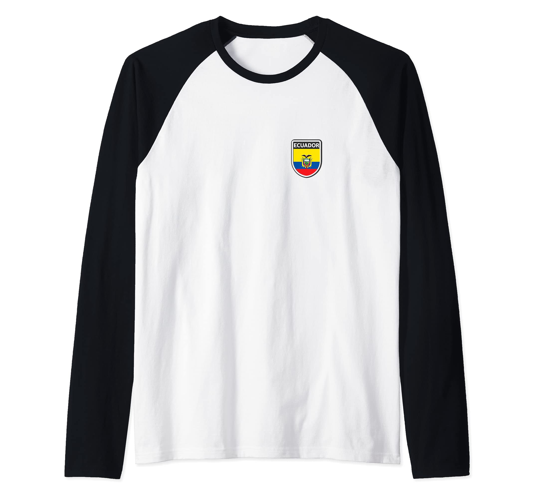 Flag Ecuador Raglan Baseball Tee
