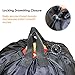 BeeGreen Laundry Bag Extra Large 115L Black Laundry Backpack with Padded Shoulder Strap Hanging Laundry Bag for College Dorm Apartment Durable Collapsible Washable