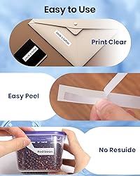 Oozmas Replace for Brother Label Maker Tape PT-D210