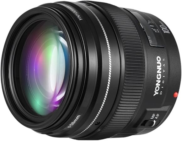 Amazon Yongnuo Yn100mm F2 単焦点レンズ キャノン Efマウント フルサイズ対応 中望遠 標準レンズ カメラ用交換レンズ 通販