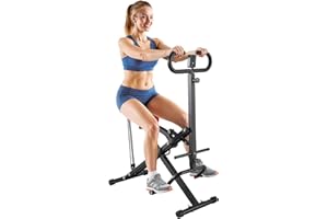 VEVOR Squat Machine, Deep Squat Rowing Machine for Home, Easy Setup & Foldable Exercise Equipment, Glute Trainer Machine with