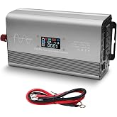 LYZGDBU 1500W Pure Sine Wave Power Inverter 12V/24V to 110V AC | Digital Display, AC Outlets &amp; Fast Charging USB/Type-C, Overload Protection, For Car RV Truck Home Camping