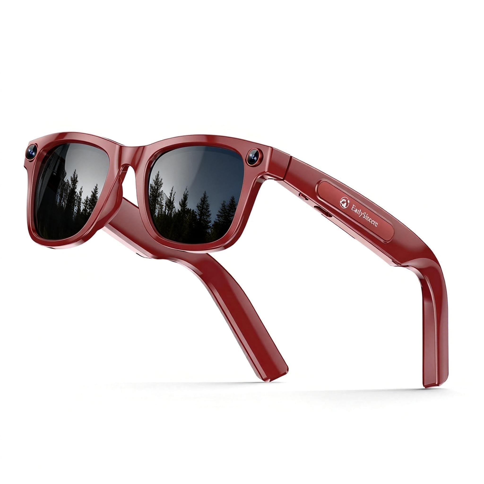 Exclusive Edition – Smart Glasses With Camera: 8mp Camera Supporting 1080p Hd Video Recording, Photo/Video/Audio Recording, 410mah Battery, Includes Ai Assistant, Ai Translation, And Bluetooth Calling