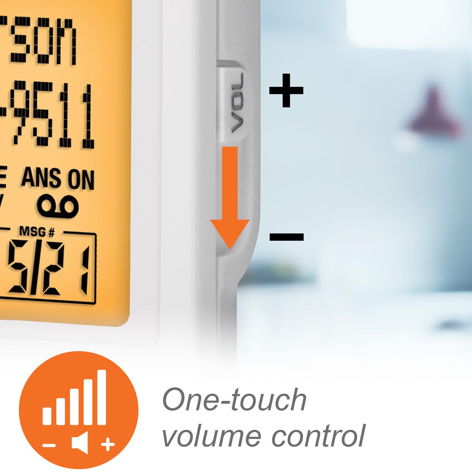 VTech Amplified Cordless Senior Phone with Answering Machine, Call Blocking, 90dB Ringer, Audio Assist, Big Buttons