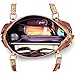 AINIMOER Womens Genuine Leather Vintage Tote Shoulder Bag Top-handle Crossbody Handbags Large Capacity Ladies' Purse