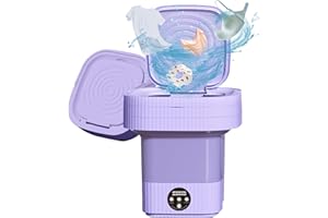 DXJJ Portable Washing Machine,13L Folding Mini Washer with 3 Modes Deep Cleaning of underwear,baby clothes,Foldable Washing Machine for Apartments,Dorm,Camping,RV,Travel Laundry
